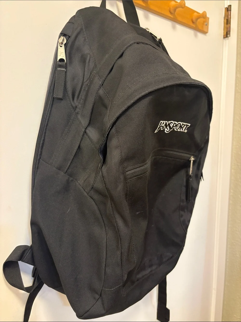 Jansport Black Everyday Backpack with Front Pocket